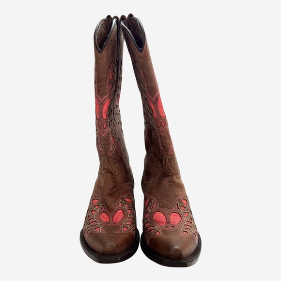 Texas Legacy Cowboy Pro Handmade Leather Western Boots M5.5/W8 (9 1/3”) - Picture 2 of 8